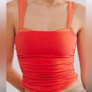 NWOT Free People Coral Tank Top Size Large